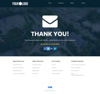 Real Estate 1 - Page 4: Thank You Page Landing Page Template