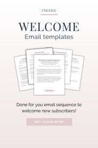 Free email templates to welcome new subscribers! Get a done for you welcome email sequence to introduce yourself to new email subscribers. Visit The Empowering Collective free resource library to get access to our welcome email templates!