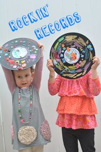 Rockin' Records - Recycled Art Project for Kids