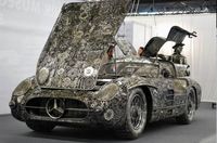 Scrap Metal Mercedes-Benz 300SL ‘Gullwing’, made entirely from reclaimed car parts and random bits of scrap metal by German firm Giganten Aus Stahl - exhibited at this years Frankfurt Motor Show.Scrap, but not cheap - the cost of the scrap used was €69,000