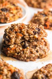 Loaded Carrot Cake Oatmeal Cookies | Amy's Healthy Baking