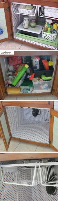 Under the Sink Makeover | Easy Storage Ideas for Small Spaces | DIY Organization Ideas for the Home