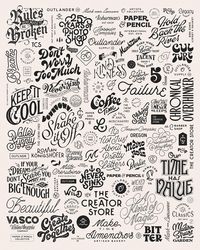 Check out this @Behance project: "Lettering Collection" https://www.behance.net/gallery/78057539/Lettering-Collection