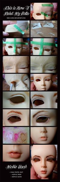 Doll Painting Process by Fylgjur on DeviantArt