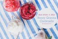 Lovely Libations: Red, White and Blueberry Boozy Granita Cocktails