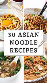 From classic Japanese ramen to Thai pad thai, explore 30 Asian noodle recipes that are perfect for quick and easy meals at home.