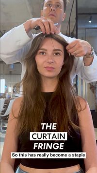 brunette curtain bangs | curtain bang inspiration | curtain bangs | curtain fringe | brunette fringe | french fringe bangs | middle part bangs | looks de cabello 2023 mujer | face framing bangs | face framing fringe | face framing layers | brunette hairstyles | long hair with bangs | hair inspo | anne hathaway | jenna ortega | alexa chung | mara lafontan | jeanne damas