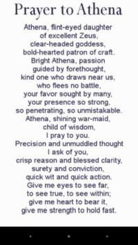 Prayer to Athena