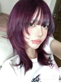 #hairstyles #jellyfish #cut #purplehair #lippiercing