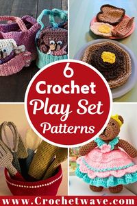 Crochet crafting is a fun and creative way to make unique play items for kids. These six crochet play set patterns are perfect for those who enjoy making handmade toys.