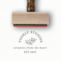 Custom Stamp - Natural Ceramics Studio - Logo Stamp — Modern Maker Stamps