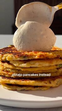 Get the full recipe here: https://plantyou.com/mashed-potato-pancakes/