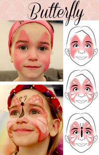 Hier findet ihr die Anleitung für einen süßen Schmetterling + Anleitung zum download, damit ihr bestens auf Karneval vorbereitet seid.   #Karneval #schminken #ideen #Fasching #Schmetterling #carnival #Makeup #ideas #kids #kidsmakeup #butterfly #haushaltsmuffel