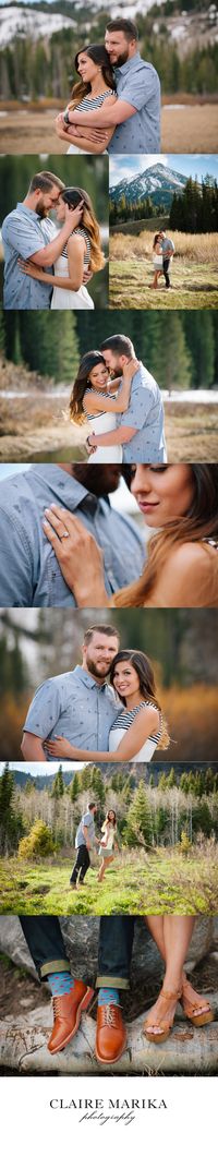 Canyon Engagement Session from Claire Marika Photography #mountain #utah #enagement #portrait #couple #wedding