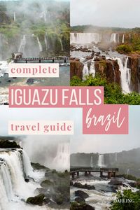 Is the Brazilian or Argentine side of Iguazu Falls better? Learn about which side of the largest waterfall system in the world you should visit by clicking this pin! where to go in Brazil, ecotourism, outdoor travel, best waterfalls in south america, south america destinations, foz do iguacu, iguacu falls