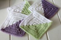 Threadbare Creations- Crochet Half Square Triangle Grannies