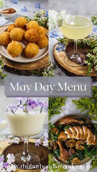 Celebrate the merry month of May with a lavish May Day menu featuring fresh spring produce, vibrant greens, and plenty of edible flowers. Recipes include two floral cocktails, fried goat cheese balls, dandelion pesto twists, roast chicken, floral honey possets and more. There is enough of a selection in our May Day post to create your own menu!