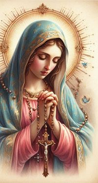 The beautiful Virgin Mary praying. #catholic #art #decor #catholicism #tradition #trad #christianity #mexican #asian #rosary