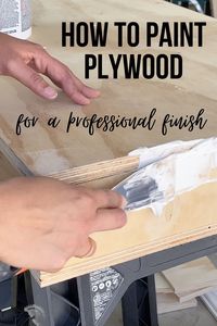 Learn how to paint plywood for a smooth professional look using a simple trick that makes all the difference! #AnikasDIYLife #furniturepainting #paintingtips