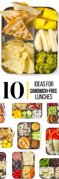 The lunchtime sandwich may be as American as the flag itself, but slapping the same smears onto bread — day after day, week after week — can leave kids and parents a little bored. Here are some sandwich-free lunches for you to think about.