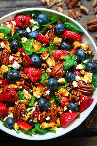 strawberry spinach salad