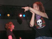 hayley williams from paramore at indiana university memorial field house in indiana, pennsylvania - november 12th, 2005