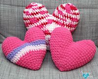 Crochet Heart Pillow