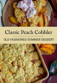 Old-Fashioned Brown Sugar Peach Cobbler