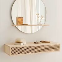 Console murale en pin massif naturel 95 cm Ibiza | Maisons du Monde