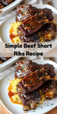 Looking for easy dinner recipes? The Simple Beef Short Ribs Recipe is a fantastic choice! This beef recipe combines ease and flavor, making it a top pick for delicious and hearty dinner ideas.