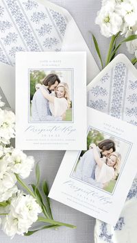 A classic choice for modern couples, The Margaret Suite offers relaxed sophistication, minimal elegance, and versatile design. Contemporary script lettering meets a steady serif with this pairing of intentionality. Margaret welcomes custom artwork like watercolor and hand drawn details, as well as a selection of wreaths, crests, and monograms.