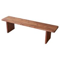 Bench in Solid Walnut, France 1960s For Sale at 1stDibs