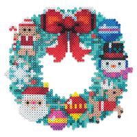 Perler Holiday Fused Bead Kits are great projects for kids and families to express their creativity and spend time together during the holiday season These fusible bead projects are made using a household iron and they appeal to kids teens and adults especially those who enjoy Pixel art The colorful beads are made of durable plastic so the beautiful results can be enjoyed year after year Suitable for ages six and up with an adult doing the ironing**Perler Christmas Patterns Fused Bead Kit** Create 13 colorful holiday designs to decorate your tree or holiday cards and gift boxes This kit includes 2000 fusible beads pegboards ironing paper and instructions **Perler Wreath Deluxe Fused Bead Kit** Start out building the classic green wreath with red berries then decorate it with assorted holid