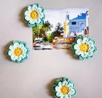 Cute Crochet Flower Magnet – The Crochet Fix