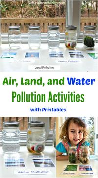 Teaching Kids About Pollution, Air, Land, & Water Pollution Activities, Printables, Earth Day Activities & Earth Day Ideas, Montessori, Reggio, Perfect!