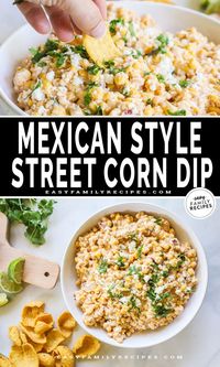 Want to wow your guests without breaking a sweat? Look no further than this easy Mexican Street Corn Dip! This recipe is a quick and easy appetizer built for a crowd, whether hosting a party or hanging with friends for game day. Elote corn dip is easy to make and oh-so-creamy, with the perfect blend of savory and sweet. Your guests will crave more of this delicious spin on traditional street corn!