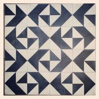 Pachinko pattern cement tile--Kismet Tile 2014