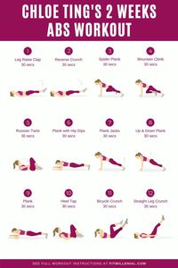 2 weeks workout program that you can do at home to get that 11 line abs!