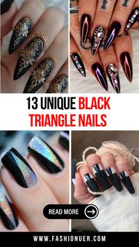 Elevate your nail game this New Year with black triangle nails that are both edgy and chic. These black triangle nail designs will add a bold statement to your look and are perfect for the upcoming year. Try out these unique black triangle nails for a standout New Year style.
#BlackTriangleNails #NailArt #NewYearNailDesigns #BoldNails #TriangleNails