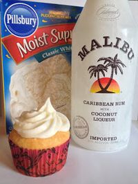 Coconut Rum Cupcakes ~ yummy recipe