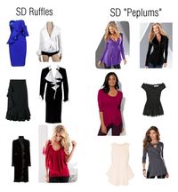 SD Ruffles & Peplums by ithinklikeme on Polyvore featuring polyvore, fashion, style, Halston, Posh Girl, Nina Ricci, Venus, New York & Company, Elizabeth and James, Lela Rose, J.W. Anderson, Donna Karan, women's clothing, women's fashion, women, female, woman, misses, juniors, kibbesoftdramatic and KibbeTypes