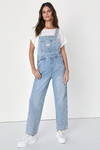 Levi's Vintage Overalls - Vintage Overalls - Medium Wash Overalls - Lulus