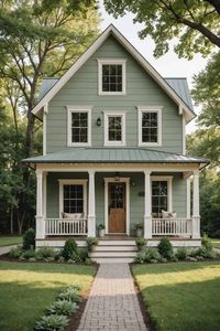 14 Green Paint Colors for the Exterior -Transform Your Home with These Stunning Shades - West Magnolia Charm