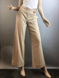 Totally 80s Pants Suit// Vintage Wide Leg Pant Suit// 80s Pinstriped S – Coup D'Etat Vintage