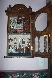 Dollhouse from a clock case