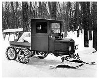 1926 Ford Model T Snowmobile Photo Poster