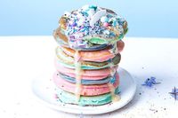 Rainbow pancakes