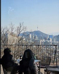 Cafe with a view (and long walk to get to) on the slopes of Inwangsan mountain in Seoul. Can see all of central Seoul from above, including Gyeongbokgung Palace, Cheong Wa Dae Blue House, Myeongdong and more. At The Sup Guard Post Books