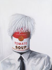 Andy Warhol Painting by Tank #andywarhol #warhol #art #portrait #painting #newyork #nyc