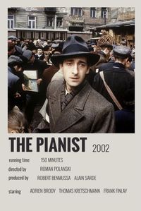 The Pianist Movie Poster {made by me} || #minimalist #polaroid